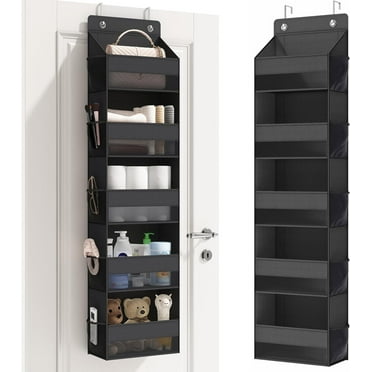 SDALU Over Door Storage Organizer, 5-Shelf Hanging Storage with 5 Large Pockets and 10 Mesh Side Pockets