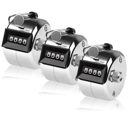 SDARMING tally counter, 4-digit clicker counter, Metal hand tally counters clicker for counting, golf scoring