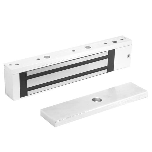 SDC E1200 Excel Series Value Engineered Magnetic Lock 12/24VDC 1200 lb Holding Force with Door Status Locked Status and LED