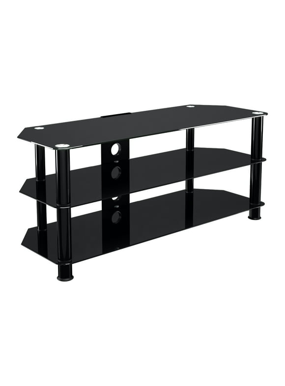 SDC1140CMBB-A TV Stand with Cable Management for TVs up to 55" TVs, Black
