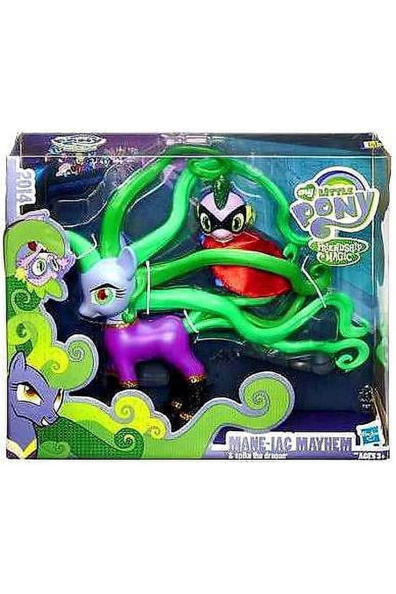 SDCC 2014 Exclusive My Little Pony Mane-iac and Spike The Dragon Set by Hasbro