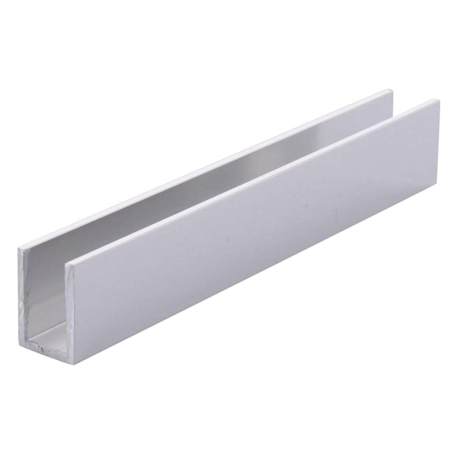 SDCD38BACCP24XCP5 Brite Anodized 3/8" Fixed Panel Shower Door Deep UChannel 24" Stock