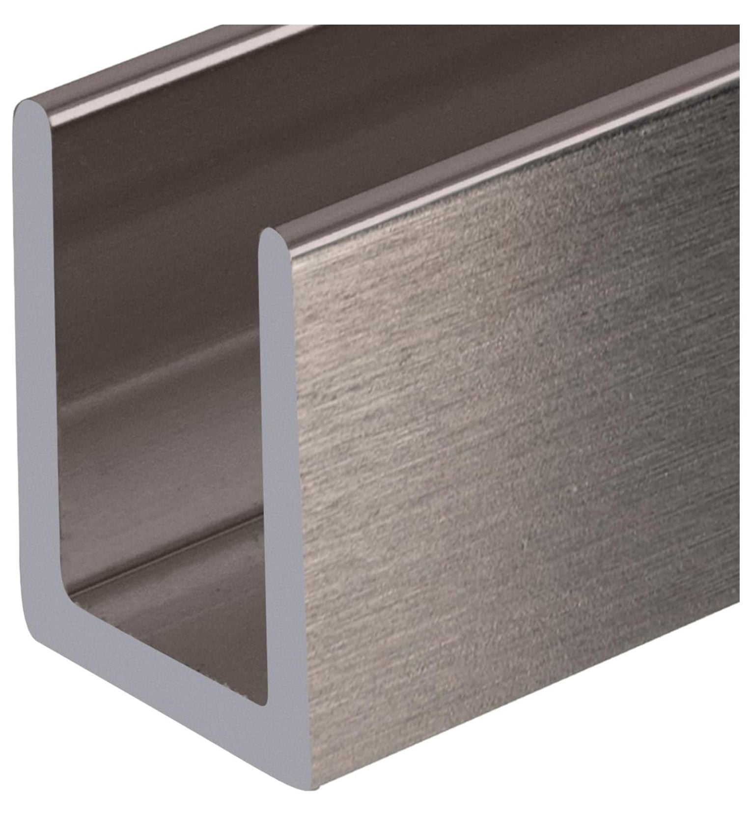 SDCD38BNCCP48XCP5 Brushed 3/8" Fixed Panel Shower Door Deep UChannel " pack of 5