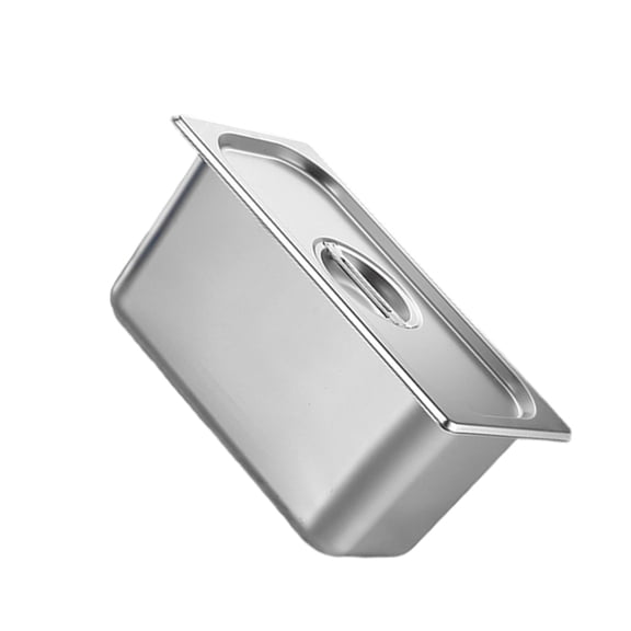 SDFGTstore 1/3 Size Stainless Steel Container Pan For Food Preparation Kitchen Essential