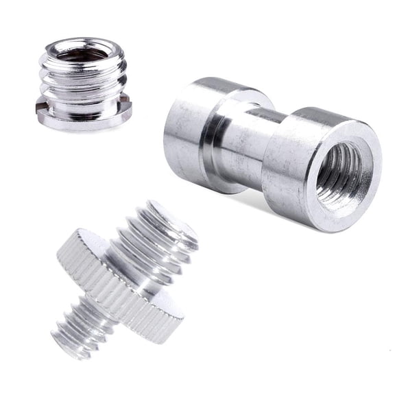 SDFGTstore 1 Set 1/4" Male to 1/4" Male Threaded Adapter Double Male Screw Adapter Supports