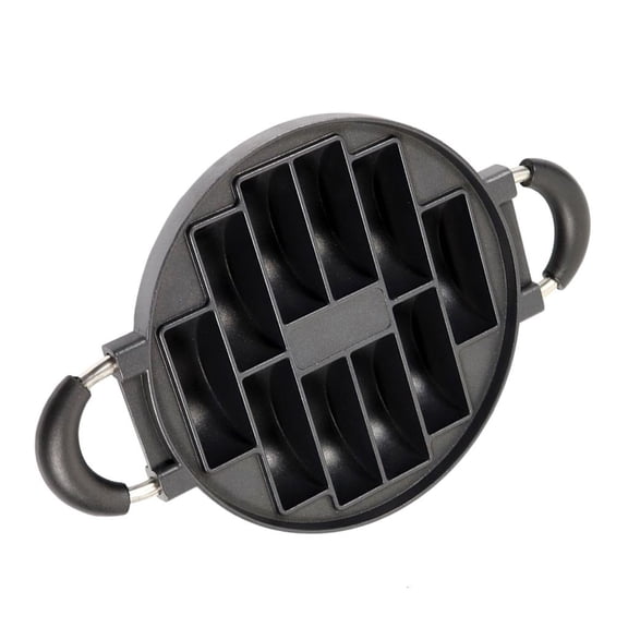 SDFGTstore 10 Hole Cooking Cake Pans Cast Aluminum Omelettes Pans Nonstick Cooking Pans