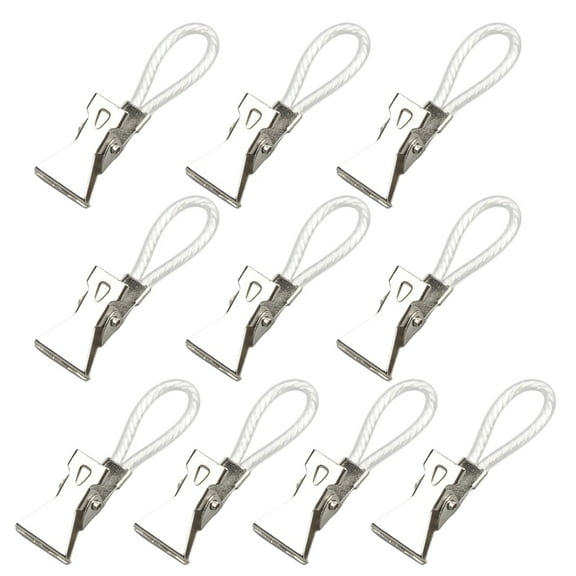 SDFGTstore 10 Pieces Sturdy Metal Towel Clip for Easy Hanging In Kitchen or Bathroom