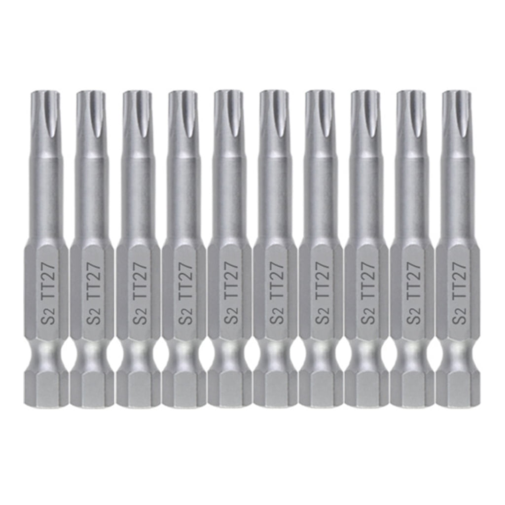 Hexagonal Magnet SDFGTstore 10Pcs 50mm Security Blossom Bit Set 1/4inch Hex Shank ...