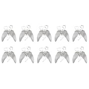 SDFGTstore 10Pcs Angel Wings Shape Aluminum Foil Balloons Inflatable Aluminum Balloons