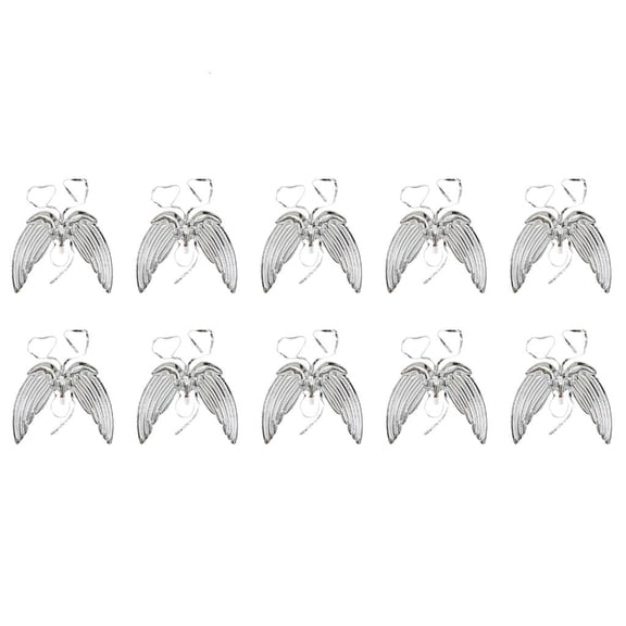 SDFGTstore 10Pcs Angel Wings Shape Aluminum Foil Balloons Inflatable Aluminum Balloons