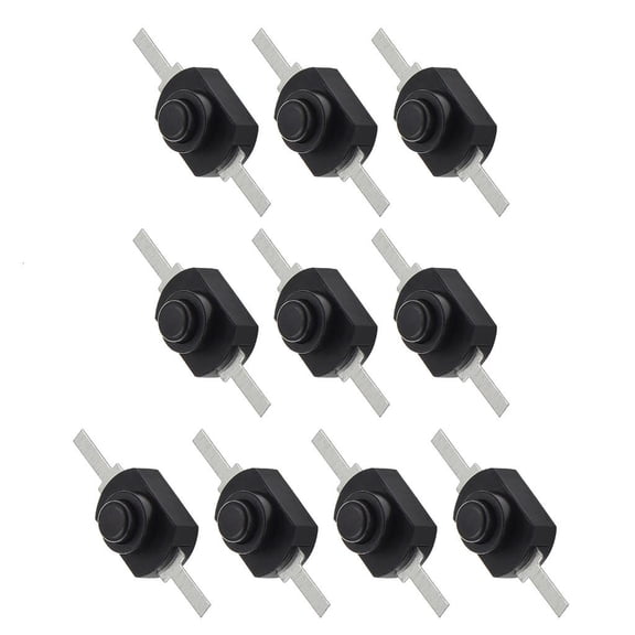 SDFGTstore 10Pcs Wear Resistant Latching On Off Torch Push Button Switches for Tools, Lamp