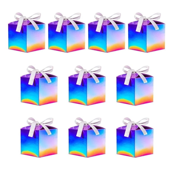 SDFGTstore 10Pieces Small Color Glittering Gift Boxes For Weddings Parties And Birthdays