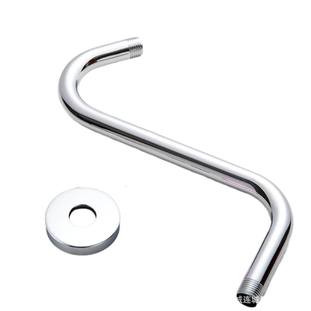 SDFGTstore 10inch S Shape Shower Head Risers Pipe High Rise Gooseneck ...