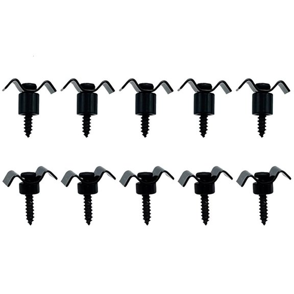 SDFGTstore 10pack Electric Guitar String Tree Guide Retainers Chrome String Guides