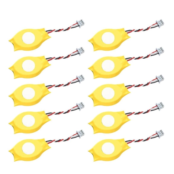 SDFGTstore 10pcs/ Notebook BIOS CMOS battery -laptop battery CR2032 with 3 Wires 3Pin 230MA