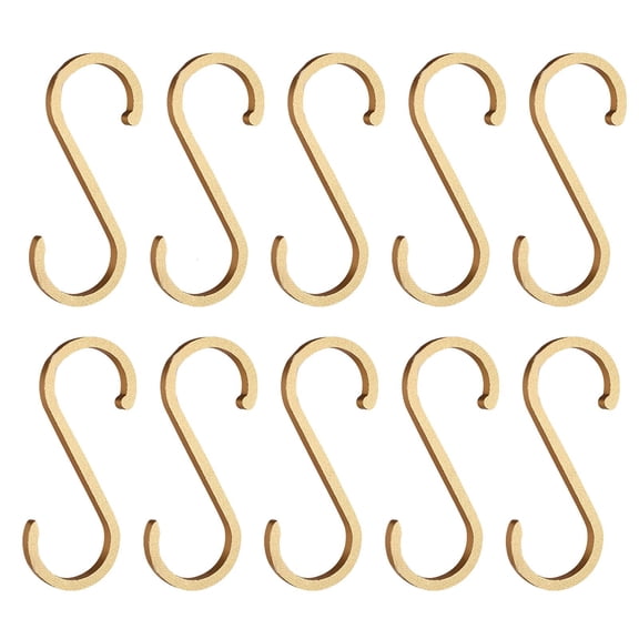 SDFGTstore 10pcs Space Aluminum S Shape Hooks Kitchen Railing Hanger Hook Clasp Holders
