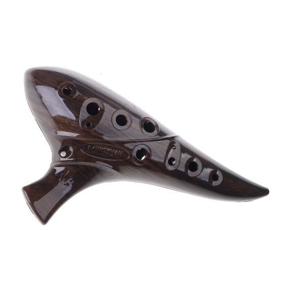 SDFGTstore 12 Hole Ceramic Ocarina Suitable for Beginners Easy to Learn Musical Instrument