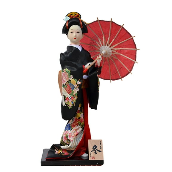 SDFGTstore 12inch Geishas Japanese Kimonos Dolls Figurine for Restaurant Table Decoration