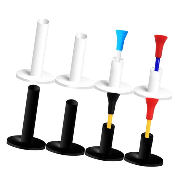 SDFGTstore 12pack Multicolor Golfs Tees Practice Wear-resisting Flexible Golfs Tees for Various Playing Conditions