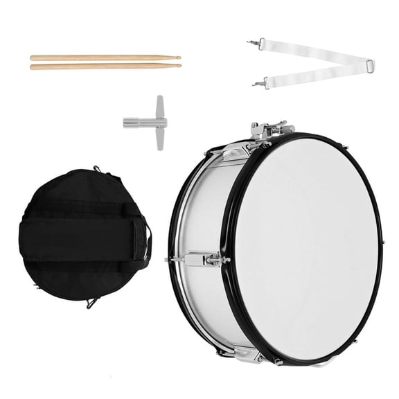 SDFGTstore 14 inch Drum Set, Drum Head with Drumsticks, Shoulder Strap, and Drum Key Orff Percussion Musical Instrument