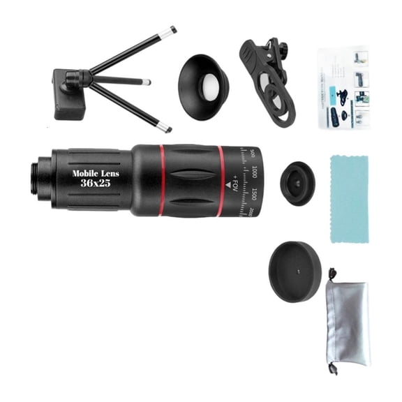 SDFGTstore 18/28/36/64X Clip Type Telescope Telephoto Mobile Phone Lens Photography Lens