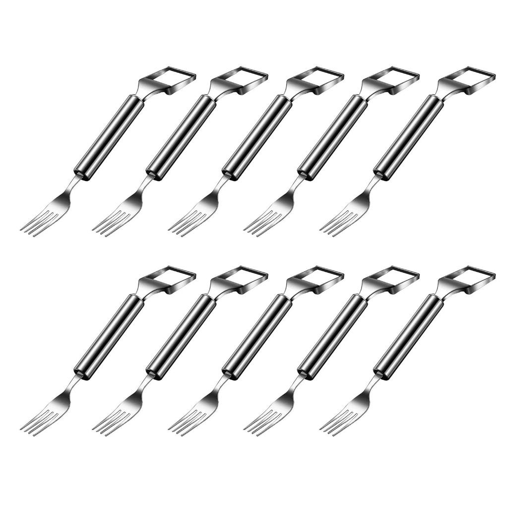 Fork Cutter SDFGTstore 2 In 1 Watermelon Fork Cutter Fruit Slicers for Perfectly ...