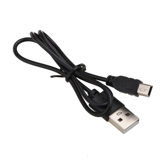 SDFGTstore 200mm Portable Black USB 2.0 Short Male to Mini 5 Pins Data Cable Cord Adapter