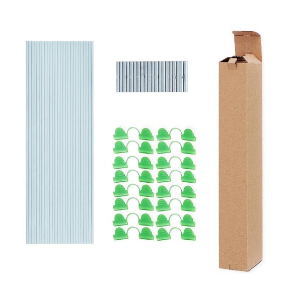 SDFGTstore 25/50pcs Greenhouse Hoop Set DIY Garden Plant Hoop Cover Grow Tunnel Support