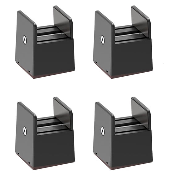 SDFGTstore 2Inch Plastic Bed Risers Set of 4 for Furniture Sofa Table Desk Chair Elevations
