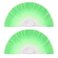 thumbnail image 1 of SDFGTstore 2PCS Foldable Dance Fan Spun Fabric and Plastic Fan Chinese Taichi Kungfu Fans Hand Fans, 1 of 15