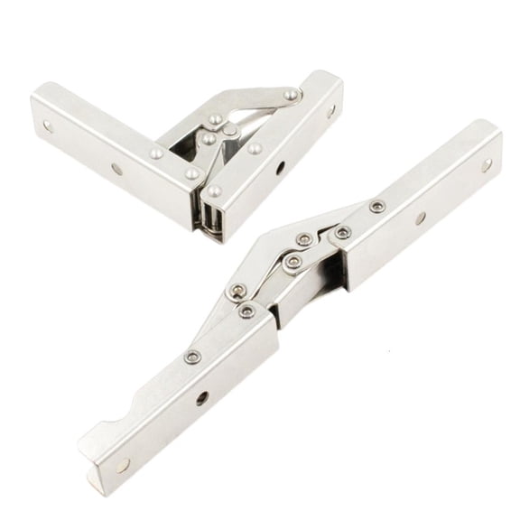SDFGTstore 2PCS Self-Locking Folding Hinges 90 Degree Cabinet Shelf Hinges Table Legs Bracket for Table Work Benchs Enduring