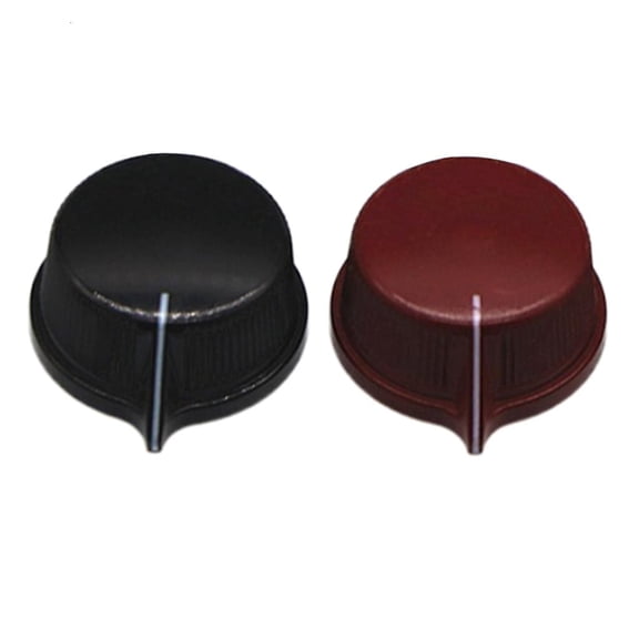 SDFGTstore 2Pcs 6.35mm Shafts Hole Guitar Effect Pedal Knobs Pointers Control Knobs