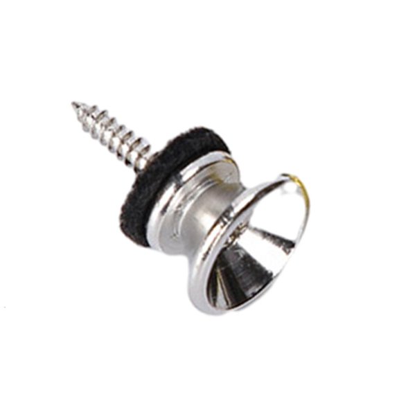 SDFGTstore 2Pcs Guitar Strap Lock Guitar Strap Button Set Metal Strap Lock Flat Mushroom Head for Acoustic Electric Guitar Ukulele