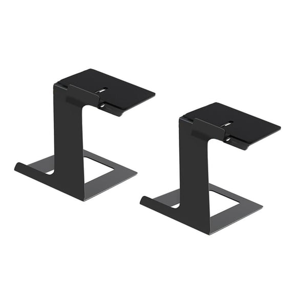 SDFGTstore 2Pcs Metal Bookshelf Speaker Stand 6 Incline Speaker Bracket Speaker Risers for Most Small & Medium Bookshelf Speakers