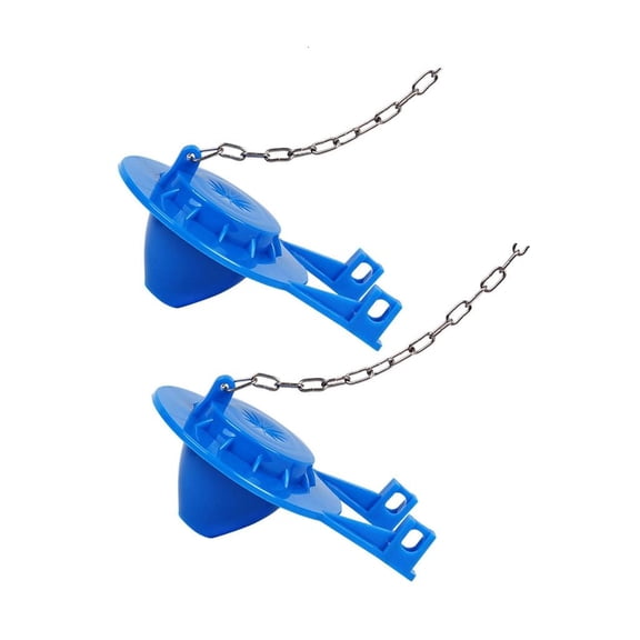 SDFGTstore 2Pcs Toilet Flapper Replacement 2inch Toilet Stoppers Flapper Water Saving Flush Valves Flapper with Stainless Chain