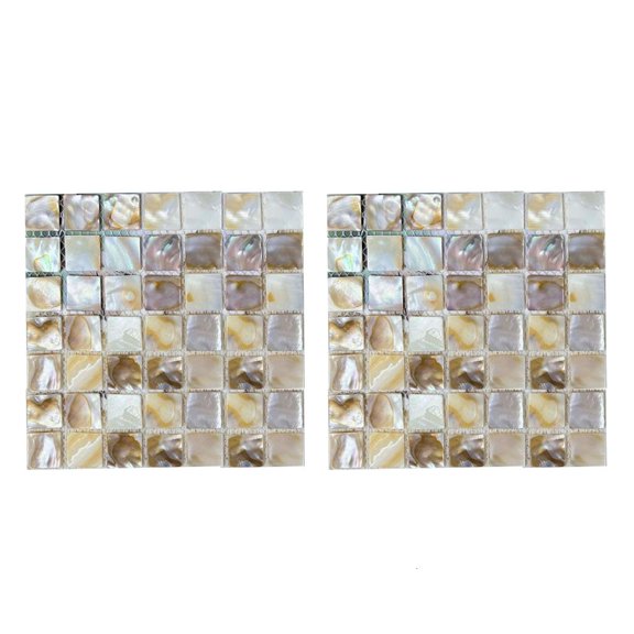 SDFGTstore 2pcs Heat Insulation Square Shell Coasters Heatproof Cup Mat Desktop Decoration