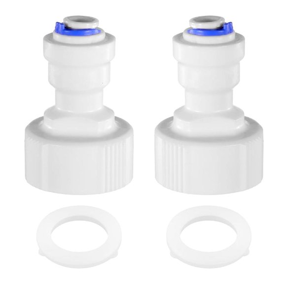 SDFGTstore 2pcs Quick Connection Water Filter Adapter Food Grade Plastic Fittings for Systems Refrigerators Coffee Maker Use