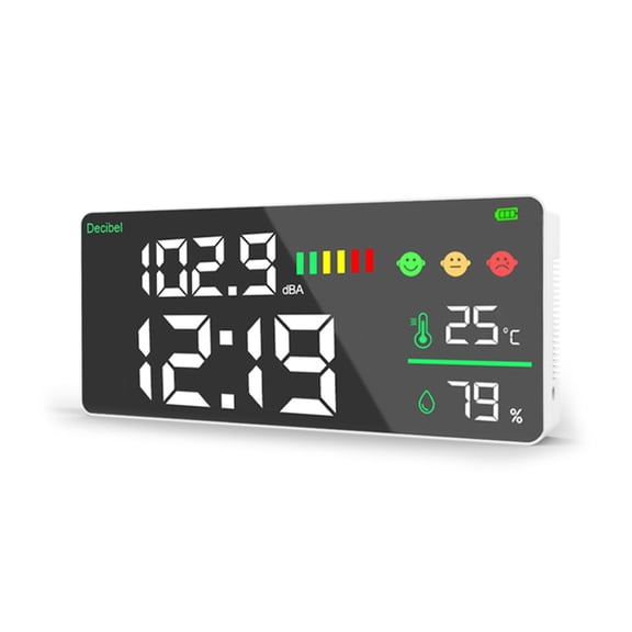 SDFGTstore 3 in 1 Sound Level Tester Noise Meter Decibel Meter Sound Level Reader for Various Settings and Easy to Read
