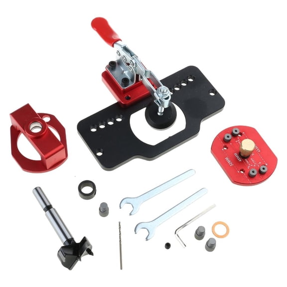 SDFGTstore 35mm Hinge Boring JigHole Opener Woodworking Hole Puncher Drilling Guide Locator