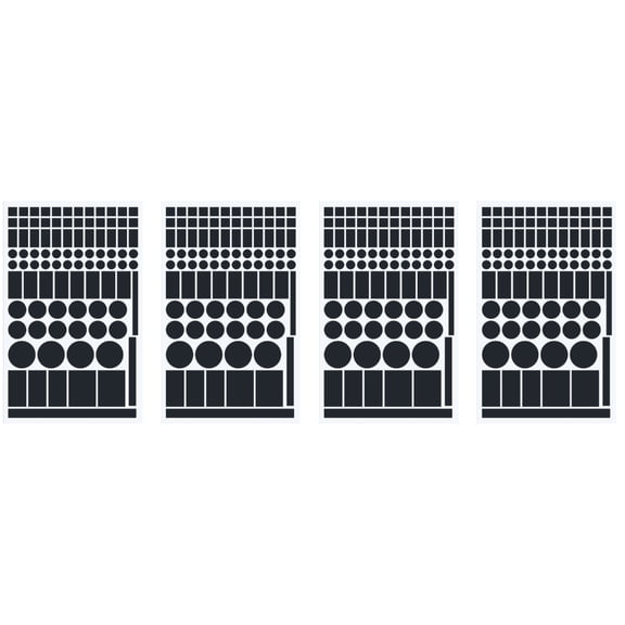 SDFGTstore 4 Sheet Light Blocking Labels Unique Shape Fit Multiple Devices Easy Application
