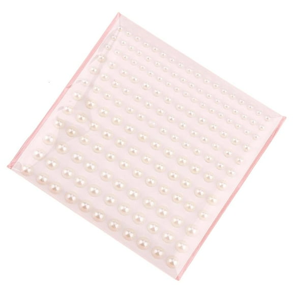 SDFGTstore 4 Sizes Stick On Makeup Pearls Gem Pearls Stickers Selfs Adhesive for Face,Body,Nails,Hair,Phone Art Craft Scrapbooking