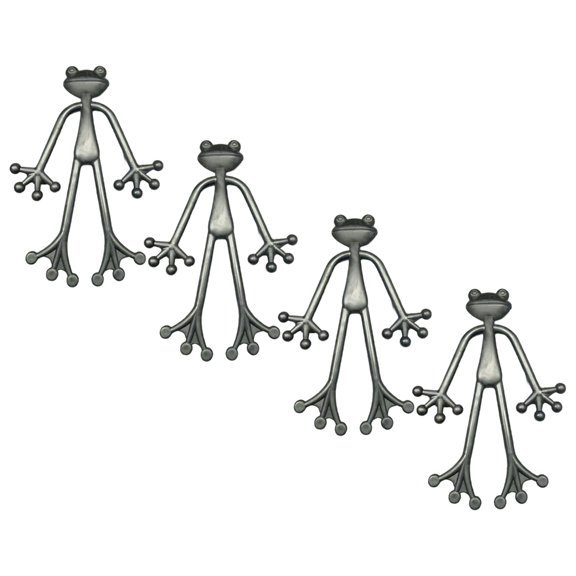 SDFGTstore 4Pcs Frogs Plant Stand Cute Support for Small Potted Plant Succulents Frogs Garden