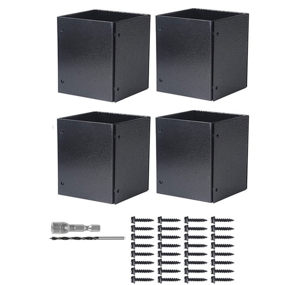 SDFGTstore 4Pcs Industrial Grade Metal Post Cover for Enhancing Column Life in Greenhouses