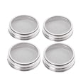 thumbnail image 1 of SDFGTstore 4Pcs/Set Plant Sprouting Lids 304 Stainless Steel Filter Mesh Cover Screen Strainer for Wide Mouth Mason Germinator Canning Jars, 1 of 11