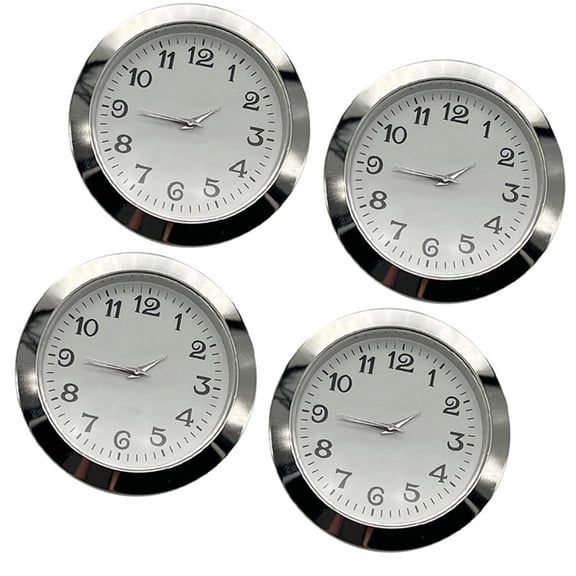 SDFGTstore 4Pieces Round Clock Inserts 55mm Arabic Roman Numerals for Stylish Home Decors