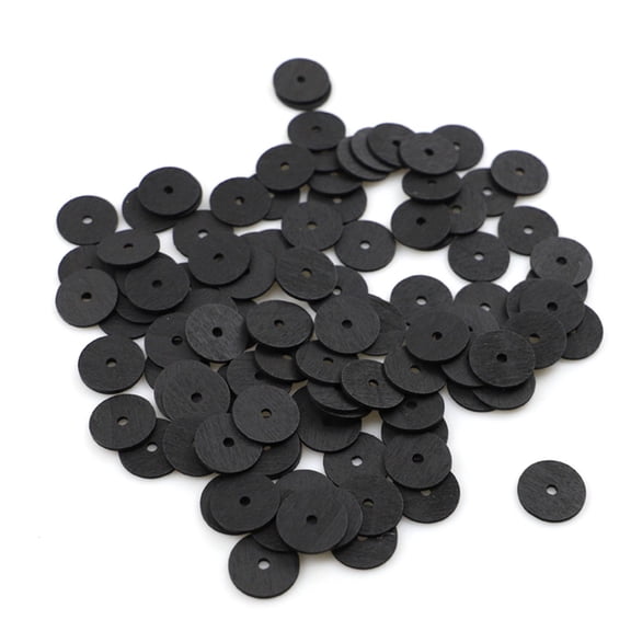 SDFGTstore 50 pcs Wooden Beads Xmas Craft Christmas Tree Hanging Ornaments Children's Toys