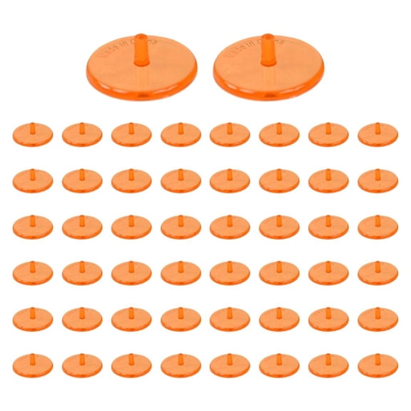 SDFGTstore 50pack Colorful Transparents Plastic Golf Ball Markers For Course Visibility