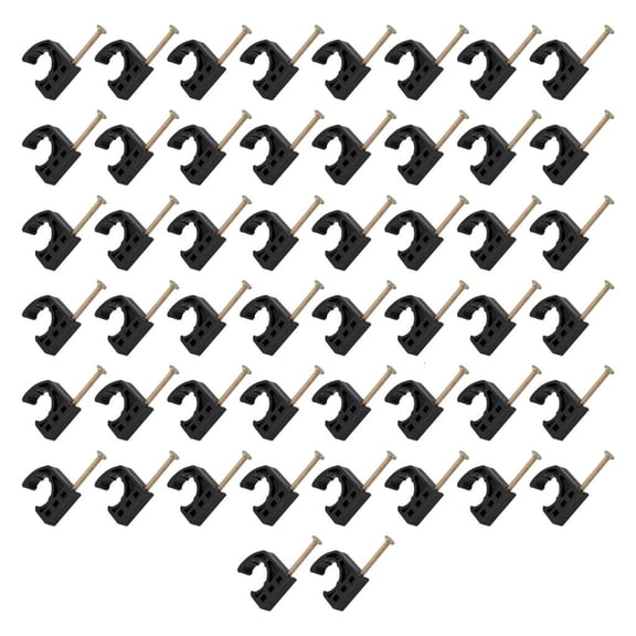 SDFGTstore 50pcs 1/2 Measure J Clamps For PEX CPVC Metal Tubing Strong Pipe Support Mounting Hardware