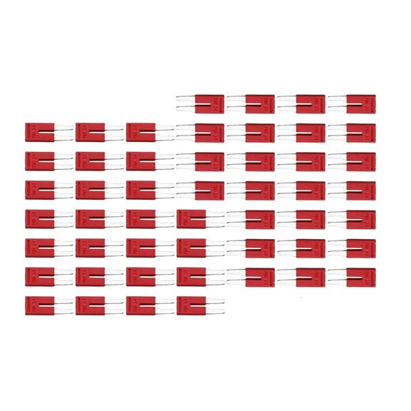 SDFGTstore 50pcs Sturdy Terminals Jumpers High Temperatures Resistant Copper Contacts