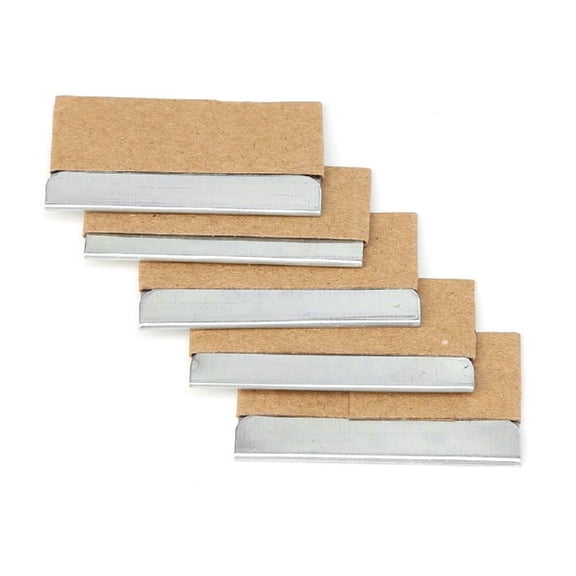 SDFGTstore 5Pcs Ceramic Glass Oven Window Tinting for Razor Scraper Stainless Steel 1.57''B